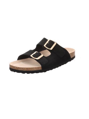 natural sense Pantolette Tieffußbett black in schwarz