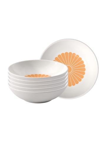 Villeroy & Boch 6er Set Dessertschalen Fleur Couleur in ø 13,2 cm in Soleil