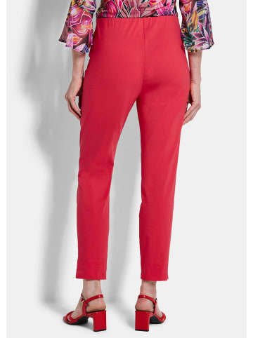 GOLDNER Kurzgröße:  Bengalinhose Elegante 7/8-Hose mit Schlupfbund in rot