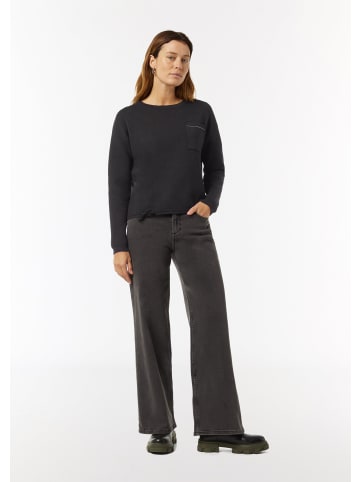 comma Strickpullover langarm in Schwarz