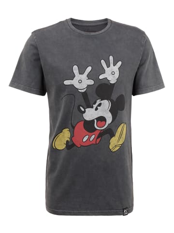 Recovered T-Shirt Disney Mickey Mouse Panic in Dunkelgrau