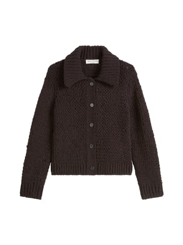 Marc O'Polo Grobstrick-Cardigan regular in Dark Coffee