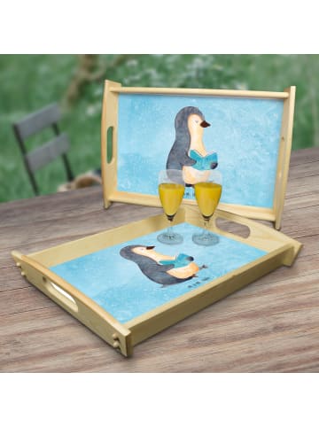 Mr. & Mrs. Panda Tablett Pinguin Buch ohne Spruch in Eisblau