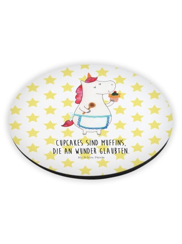 Mr. & Mrs. Panda Pinnwand Magnet Einhorn Küche mit Spruch in Weiß