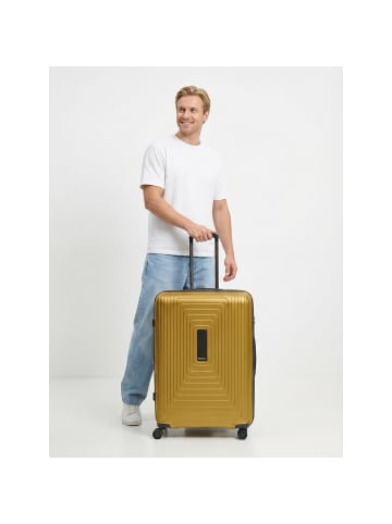 Redolz Essentials 14 4 Rollen Trolley L 77 cm mit Dehnfalte dark yellow metallic