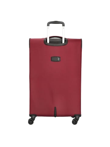 D&N Travel Line 9504 - 4-Rollen-Trolley L 76 cm erw. (dark red) in dark red