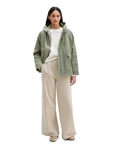 Cape-Jacke mit Kapuze relaxed garment-dyed in Fresh Sage