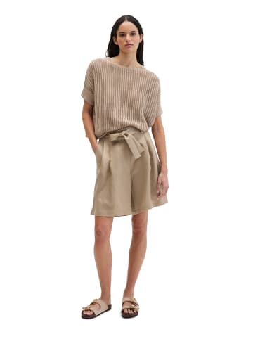Marc O'Polo Kurzarm-Strickpullover boxy in Sandpaper