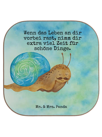 Mr. & Mrs. Panda Untersetzer Schnecke Sir Design mit Spruch in Weiß