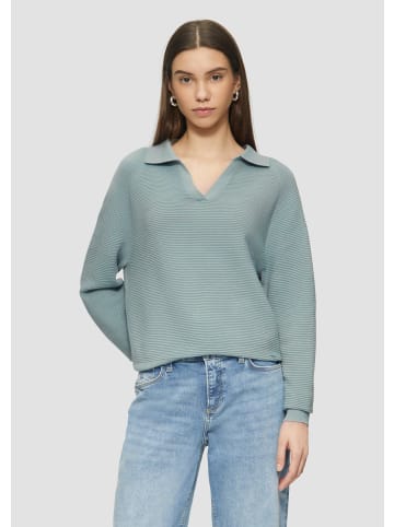 QS Strickpullover in 7217_salbeigrün