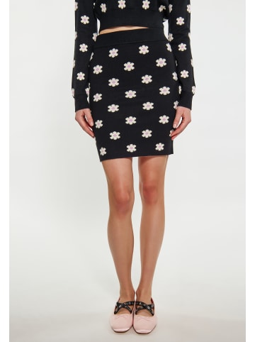 myMo Damen Rock in SCHWARZ CREME LILA