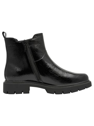 Tamaris WIDE FIT Chelsea Boot in BLACK PAT.
