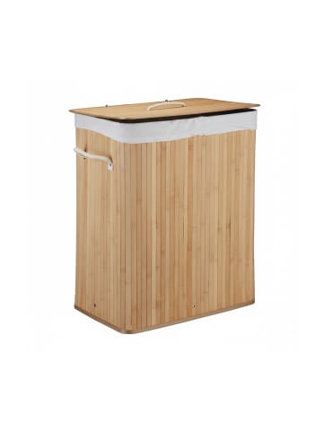 relaxdays 3 x Wäschekorb in Natur - (B)55 x (H)63 x (T)35 cm