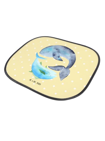 Mr. & Mrs. Panda Sonnenblende Auto Walfisch Thunfisch ohne Spruch in Gelb Pastell