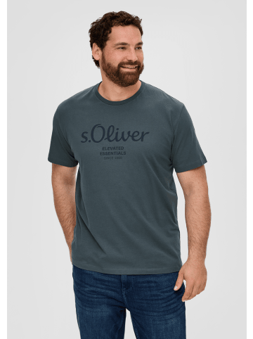 S. Oliver T-Shirt kurzarm in Grau