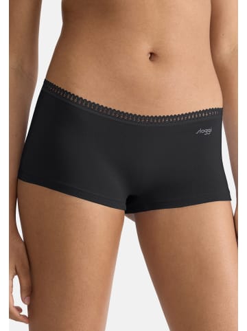 Sloggi Short Slip GO Crush in Schwarz / creme