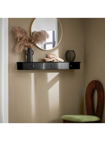 SoBuy Wandkonsole in Matt-Schwarz - (W) 15 x (H) 10 x (L) 93 cm