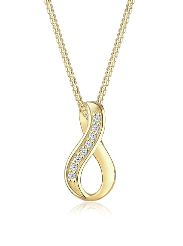 Elli DIAMONDS  Halskette 375 Gelbgold Infinity in Gold
