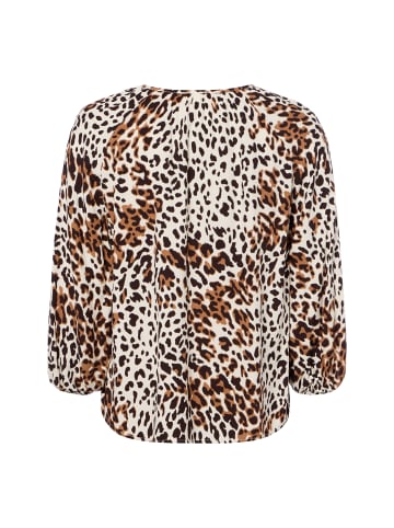 s.Oliver Bluse in schoko weiß - 0001