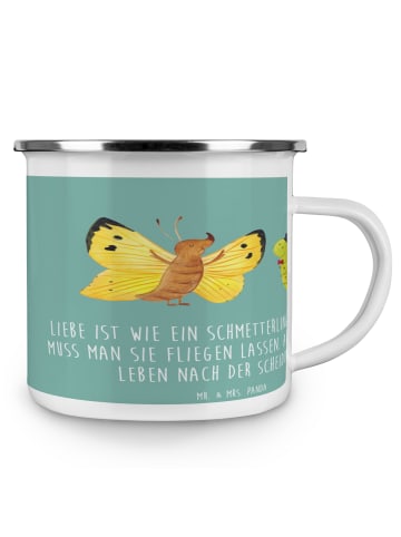 Mr. & Mrs. Panda Teebecher Scheidung Neuanfang mit Spruch in Meeresbrise