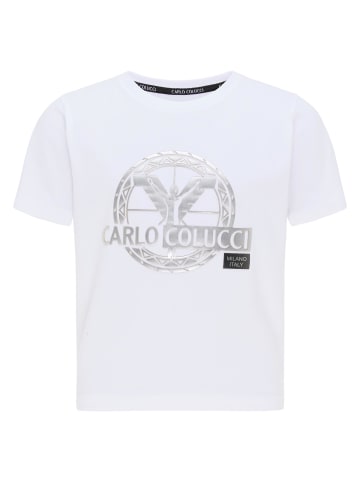 Carlo Colucci T-Shirt Canazza in Weiß
