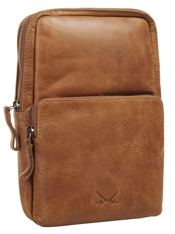 Sansibar Crossover Bag SANSIBAR SYLT echt Leder in cognac