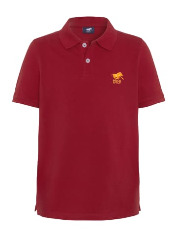Polo Sylt Poloshirt mit Label-Stitching in Rot