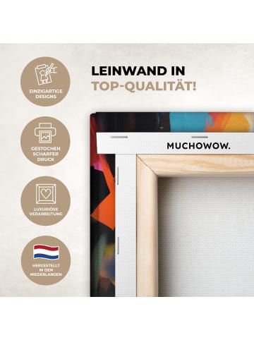 MuchoWow Leinwand bilder Buntes Porträt (BxH)