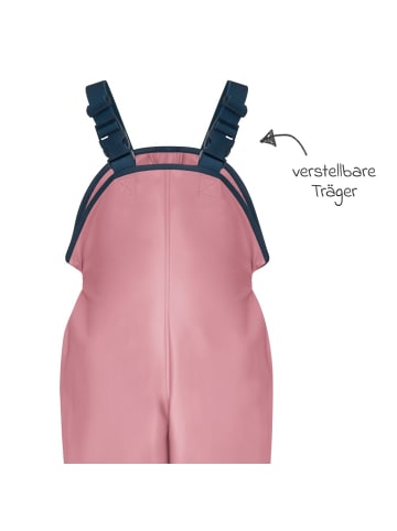 Playshoes Regen-Latzhose - Rosa in rosa