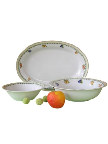 CreaTable CreaTable, Alba 13126, Serie Alba Obst, Servierset 3 tlg in grün