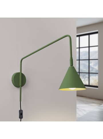 Nice Lamps Wandlampe ZYLO 1 olive H 30 cm