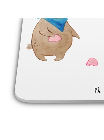 Mr. & Mrs. Panda Tischuntersetzer Hasen Muschel ohne Spruch in Weiß