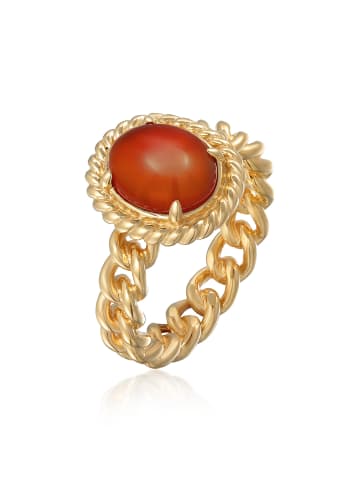 Elli Ring 925 Sterling Silber in Orange