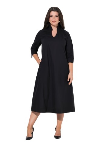 Ulla Popken Midikleid in schwarz