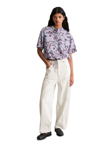 Marc O'Polo DENIM Kurzarm-Bluse relaxed in Light Blue