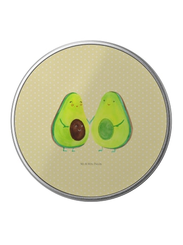 Mr. & Mrs. Panda Kaffeedose Avocado Pärchen ohne Spruch in Gelb Pastell