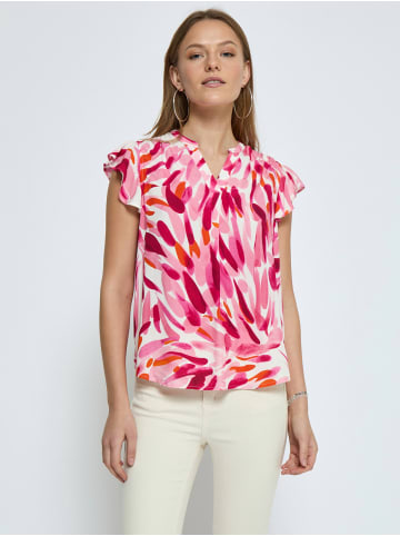 DESIRES Bluse in Morning Glory Pink Print