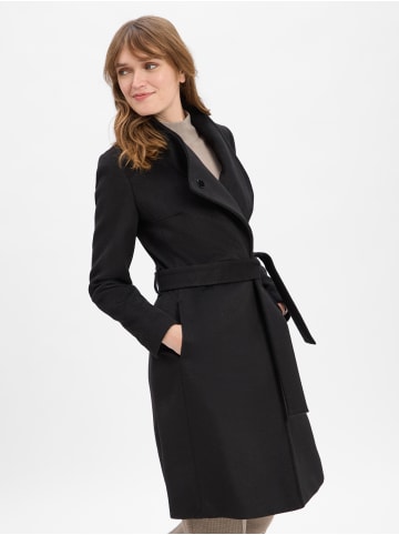 Marie Lund Mantel in schwarz - 0002