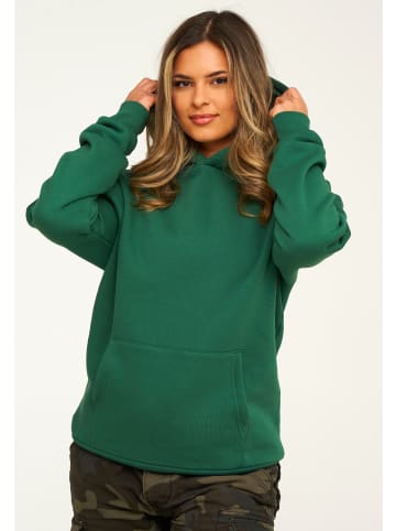 behype Kapuzenpullover - BHPERTH Basic Oversize Einfarbig in Green College