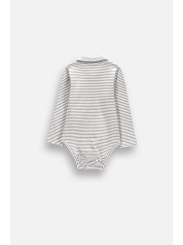 Coccodrillo Langärmliger body polo in grau