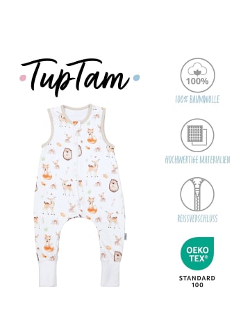 TupTam Babyschlafsack mit Beinen Unwattiert in weiß Modell 1