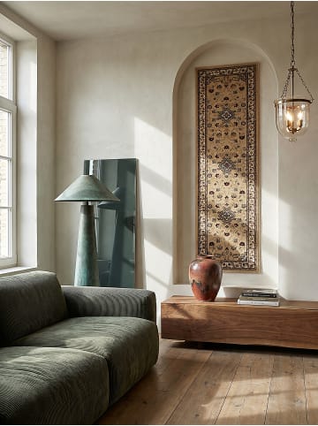 KADIMA DESIGN Orientteppich Bordüre floral klassischer Wohnzimmer-Teppich in Braun