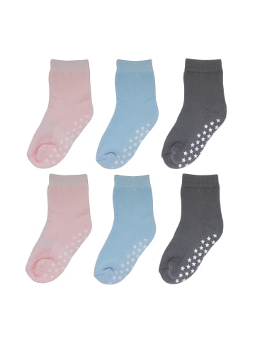 Yalion 6er-Set Yalion Baby Langsocken mit Stern-Stoppern rutschfest, Bunt