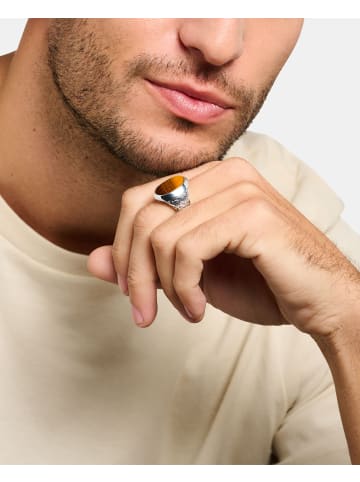 Thomas Sabo Ring Tigerauge in silber, braun