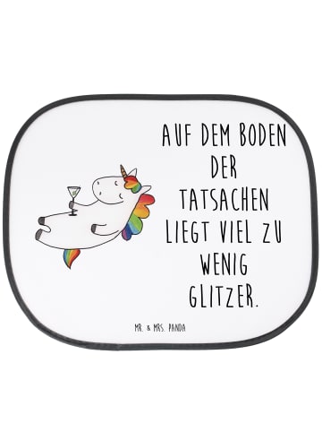 Mr. & Mrs. Panda Auto-Hitzeschutz Einhorn Blümchentail mit Spruch in Weiß