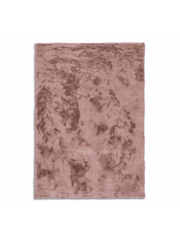 Schöner Wohnen Kollektion Moderner Kunstfellteppich TENDER 1 in Altrosa