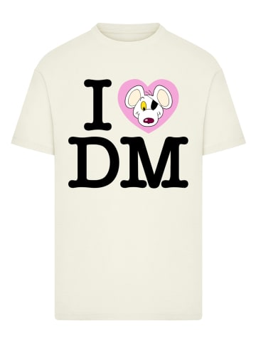 F4NT4STIC T-Shirt Danger Mouse I Love DM in sand