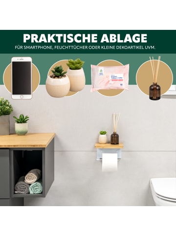 eluno Toilettenpapierhalter VARAZ ca. 18 x 9,5 x 13 cm (B/H/T)