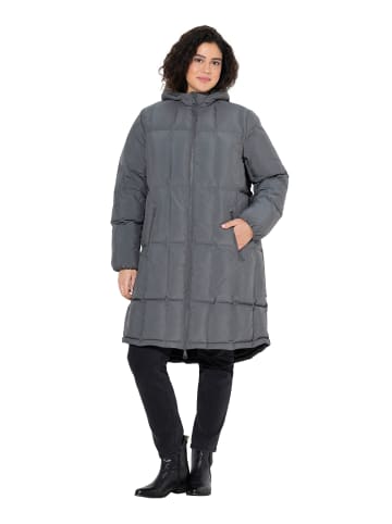 Ulla Popken Steppmantel in graphitgrau