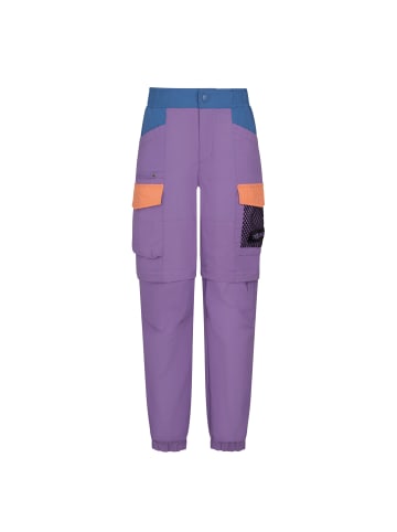 Trollkids Zipp-Off-Cargohose Lillesand in violet sorbet/graphite